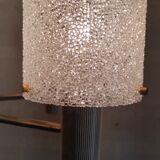 Brass and perspex chandelier with 5 lights - 1960s/70s