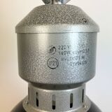 Industrial Black Enamel Factory Lamp from Elektrosvit, 1960s