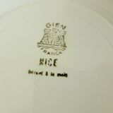 Série de 4 assiettes dessert vintage de la manufacture de Gien Nice 210687