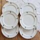 6 vintage flat plates porcelain Table et Couleurs model Raspberries