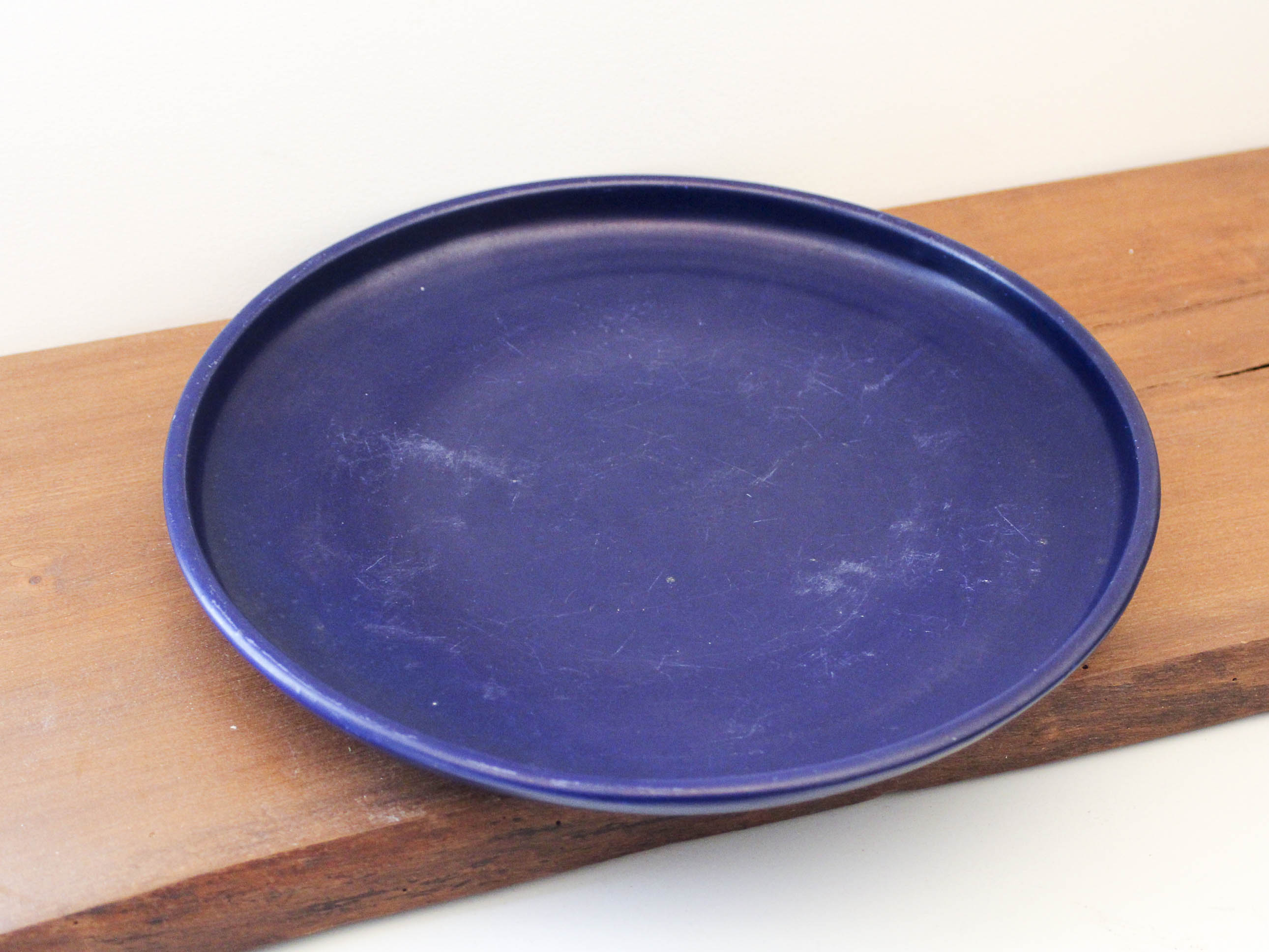 Blue ceramic dish Charles Voltz Vallauris