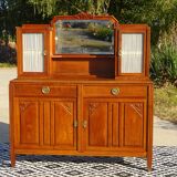 Sideboard with sentry boxes and mirror, Art Deco