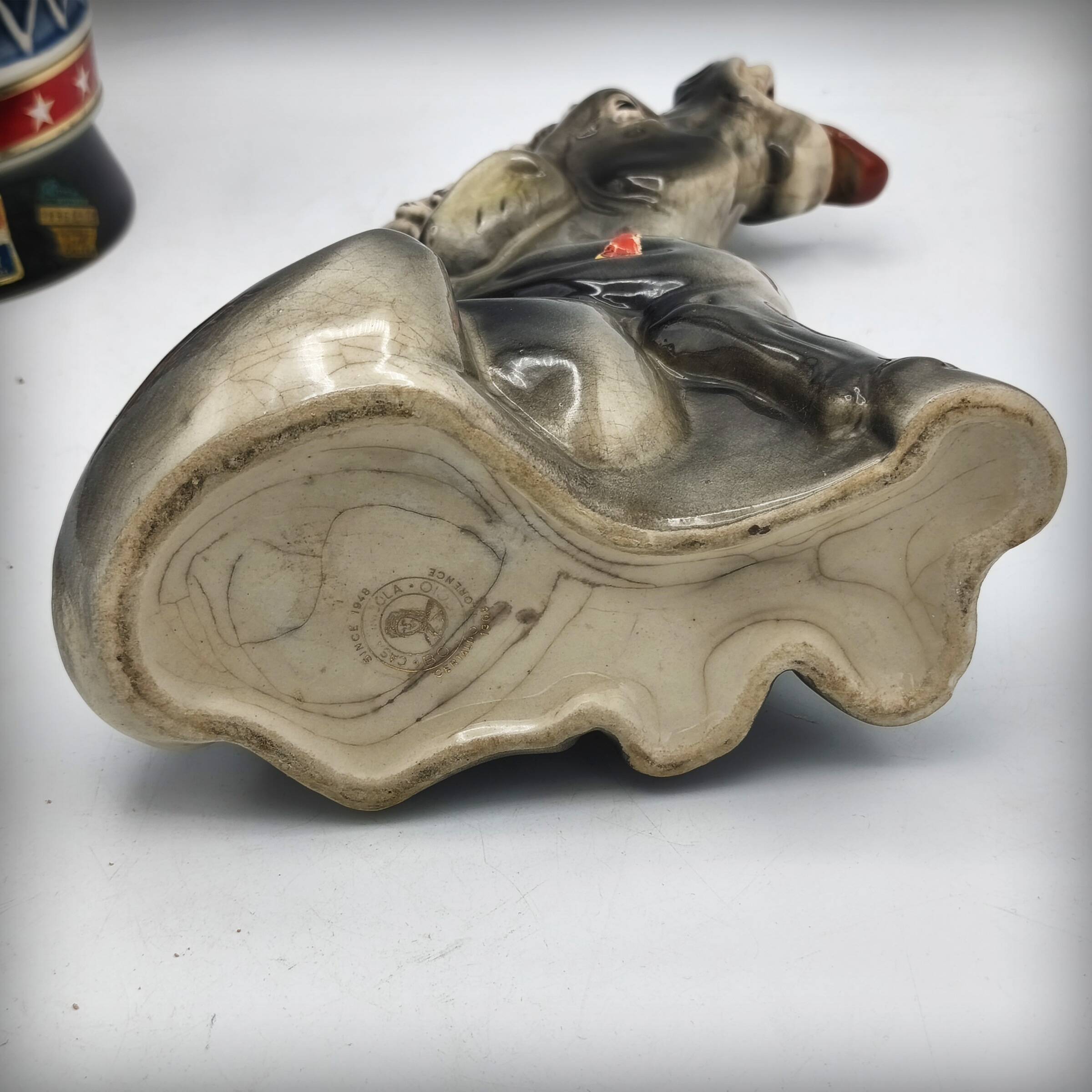 Bouteille zoomorphe âne en céramique par Casa Nuova Boccaccio, Italie, 1960