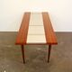 Coffee table, teak with mosaic, vintage from the 60s
