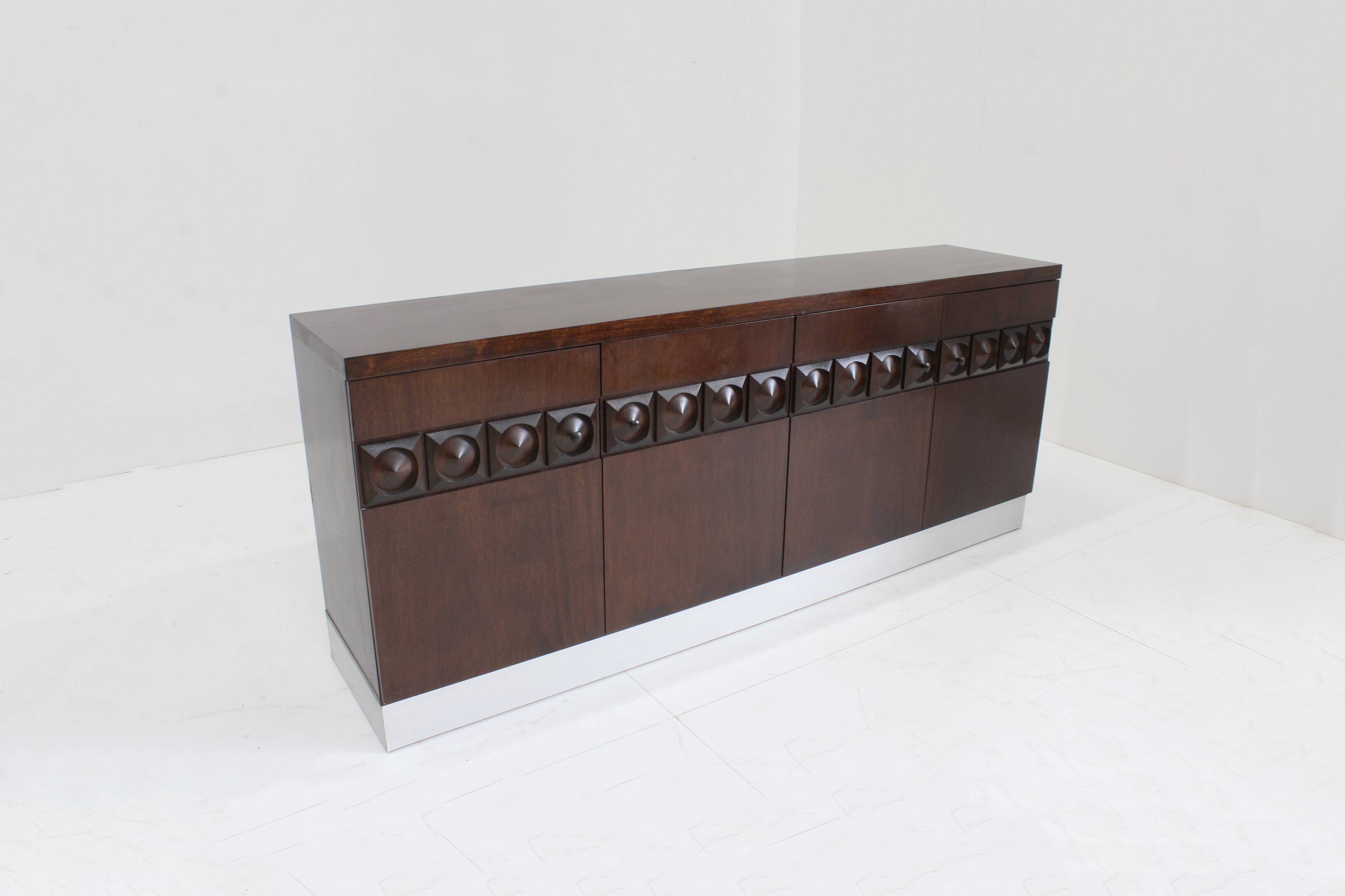 Crédence de Buffet Brutaliste Vintage