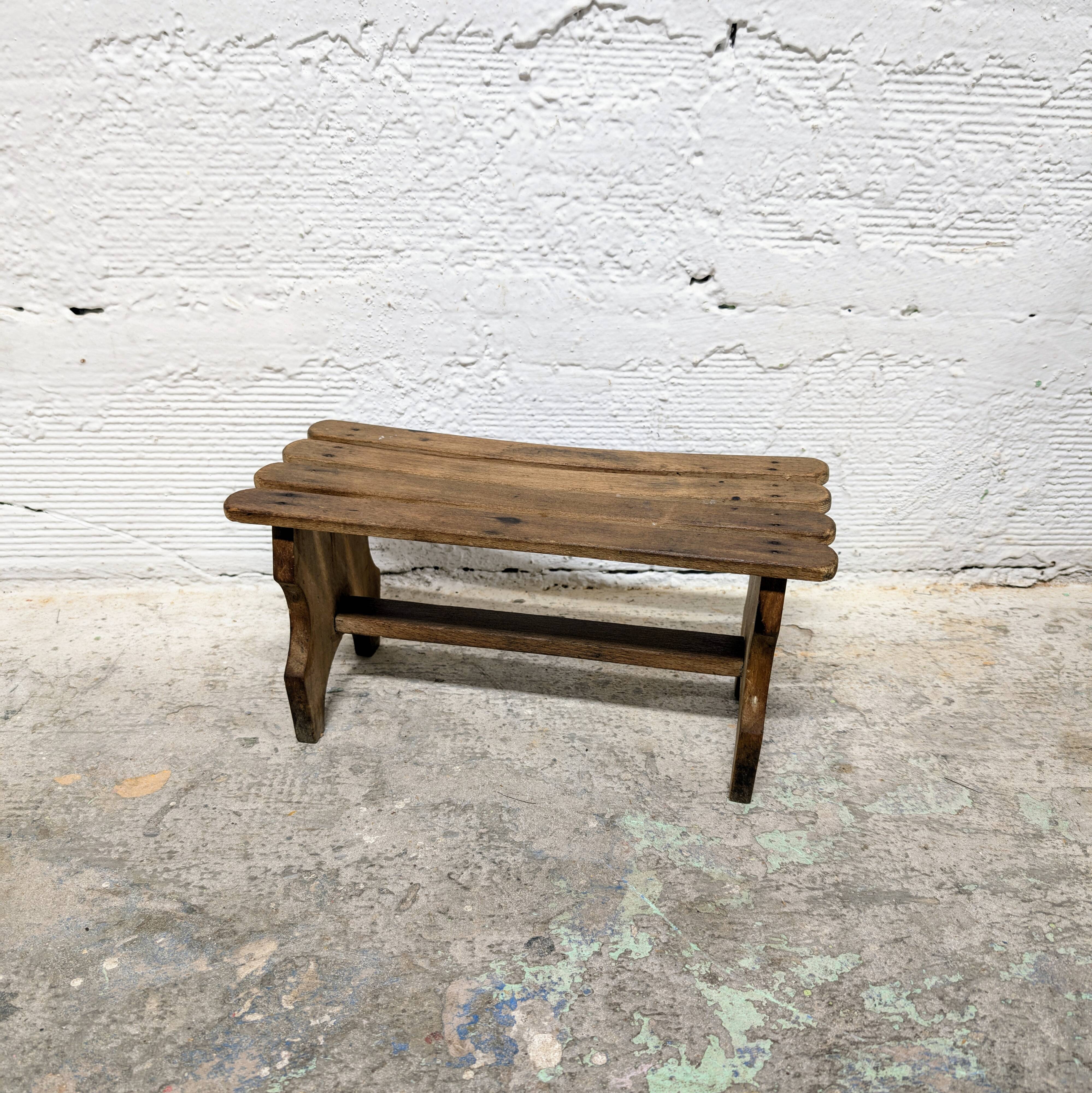 Small wooden stool / footrest