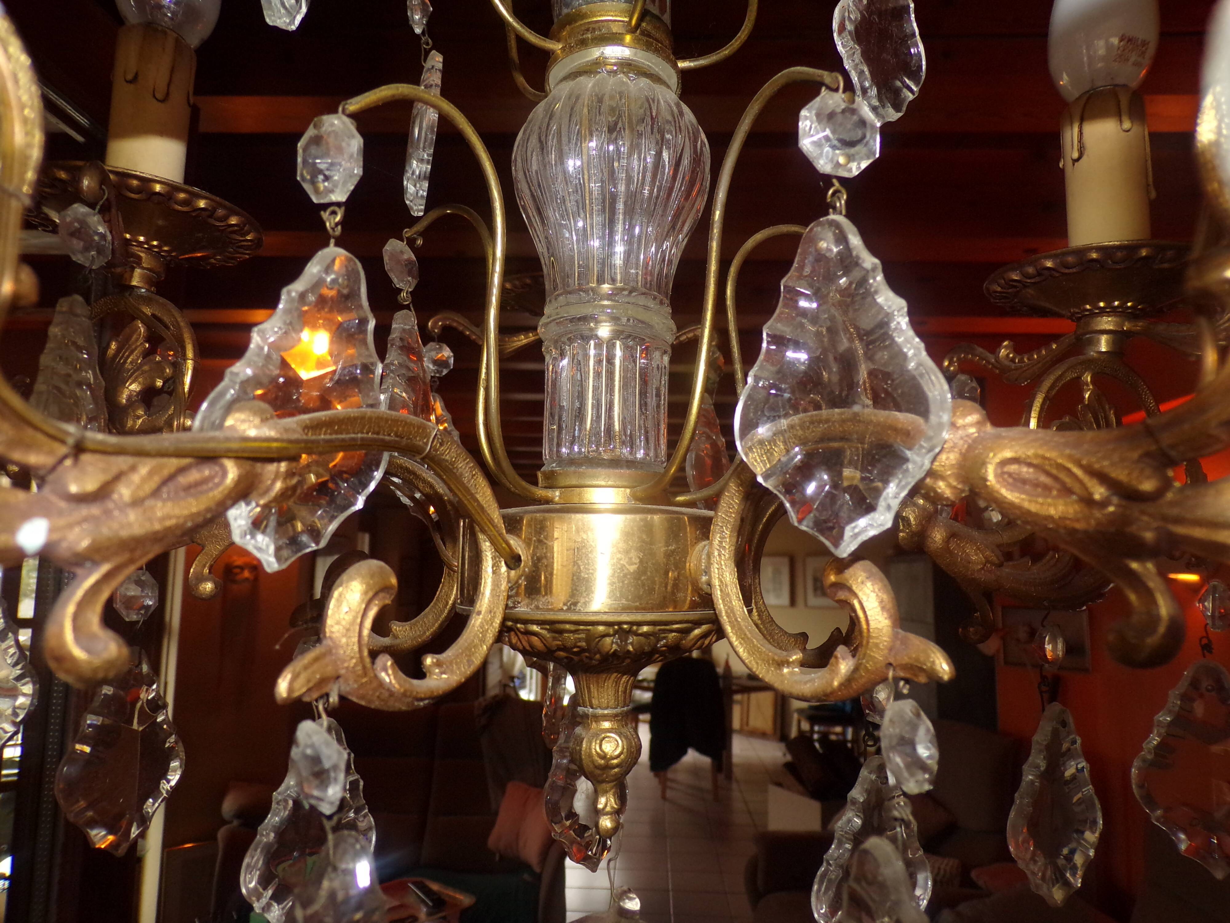 Vintage chandelier with 5 lights