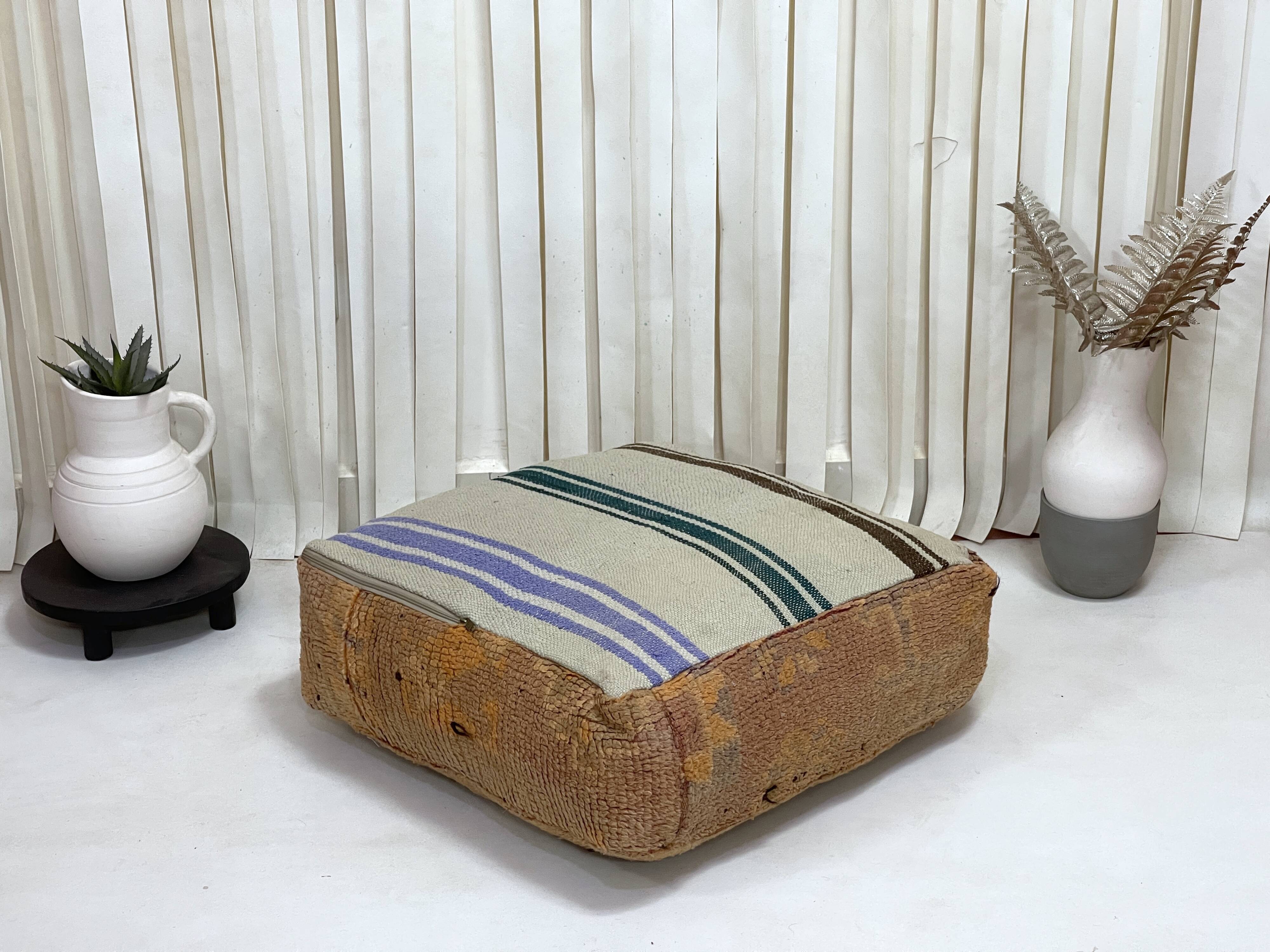 Moroccan Kilim Pouf