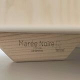 Coffee table in ash and green ebony