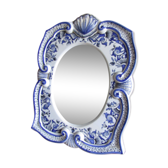 Miroir faience de Gien