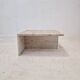 Square Travertine Coffee Table by Up & Up Italy, 1970s