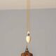 Chandelier avec abat-jour en verre, années 1920