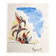 M. Rignault - Aquarelle sur papier - Fleurs - Signée en bas à droite