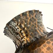 Copper Vase with Wrought Iron Snake and Leaves attr. to Alessandro Mazzucot