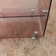Pair of vintage smoked plexiglass bedside tables or accent furniture.