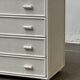 White rattan chest of drawers