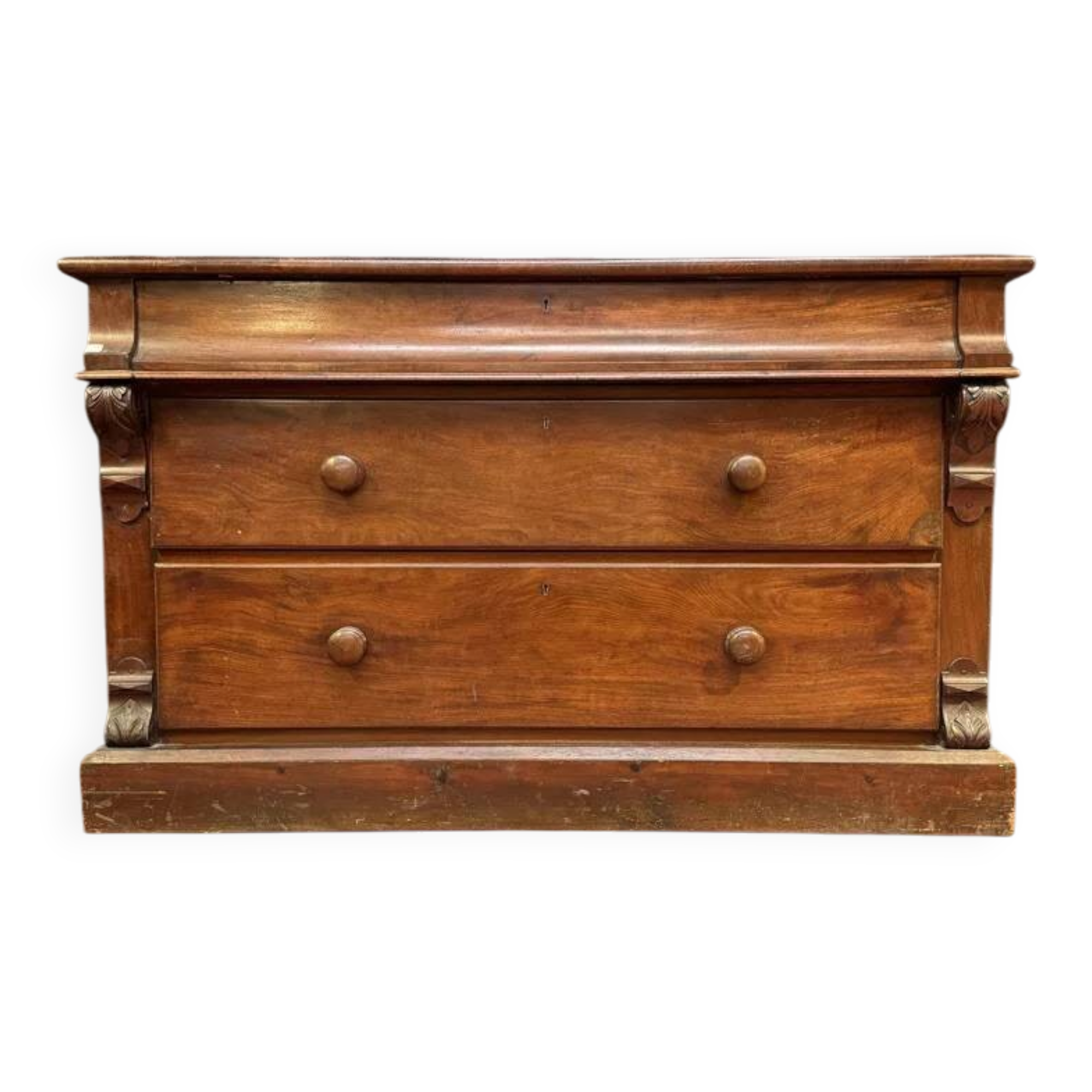 Large English commode in mahogany - Early 20th century