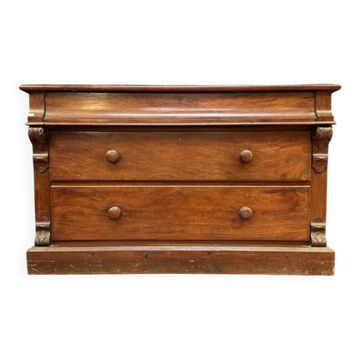 Large English commode in mahogany - Early 20th century