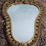 Louis XV style gilded carved wooden mirror