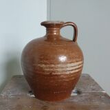 Terracotta pitcher pottery glazed stoneware