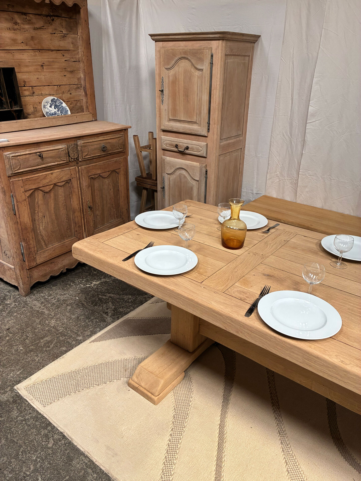 Monastery table in solid oak
