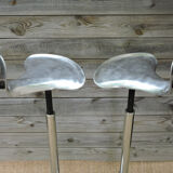 Pair of dentist stools spring vintage design