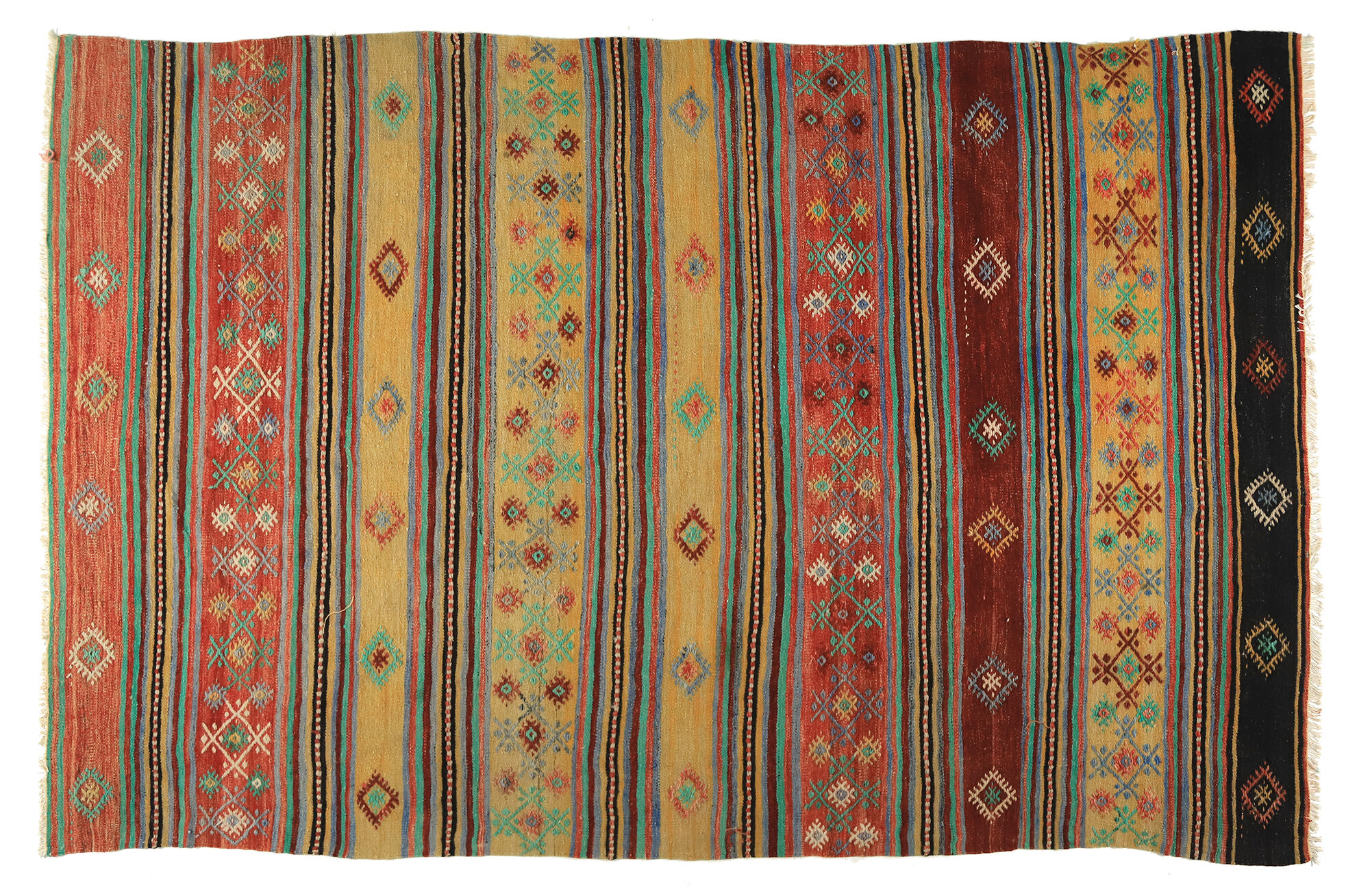 Anatolian handmade kilim rug 265 cm x 168 cm