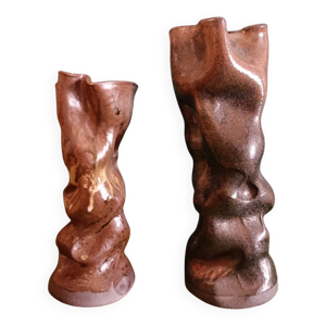 2 vases signés Delahay