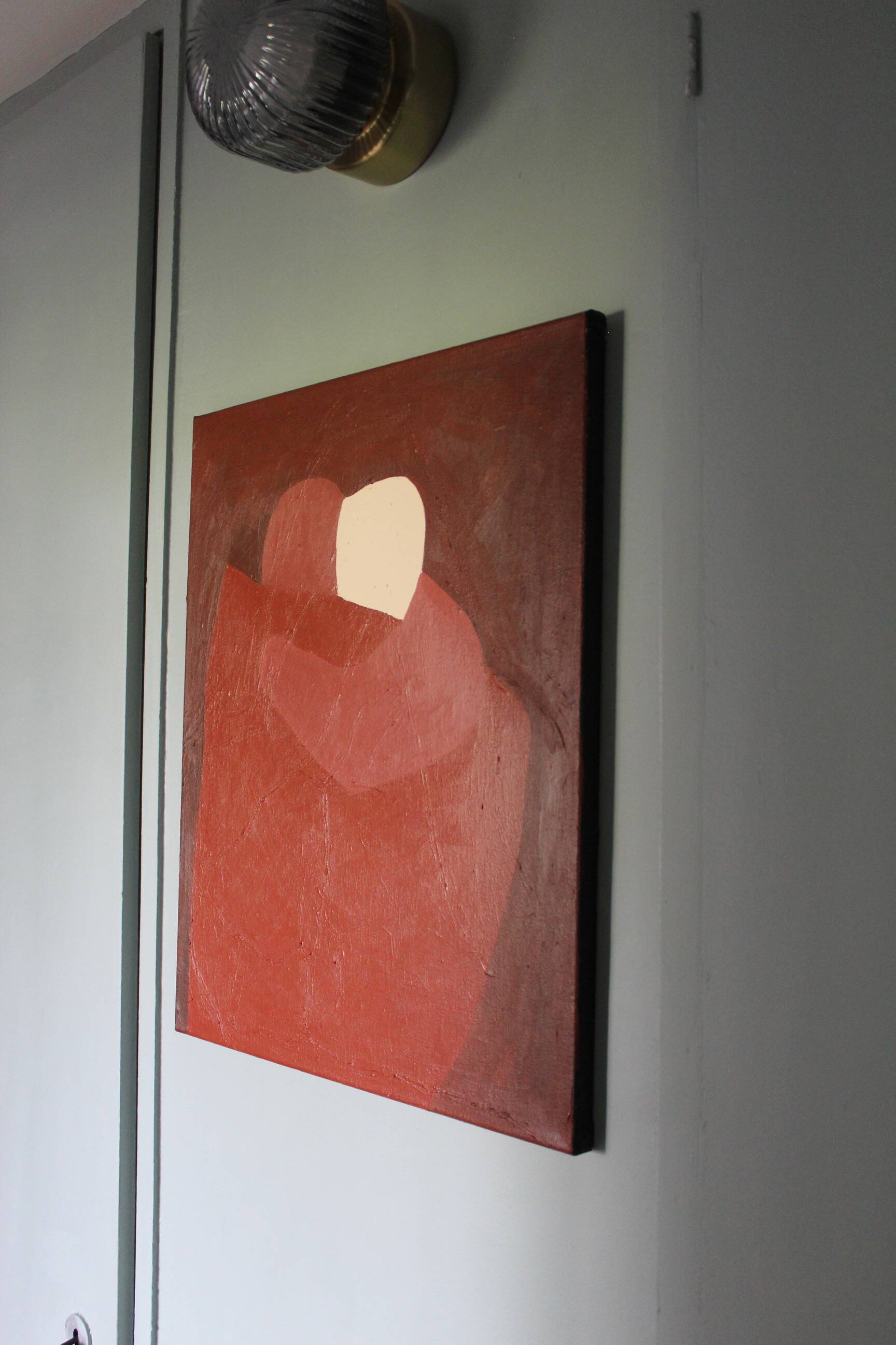 "here with you" original signed canvas painting