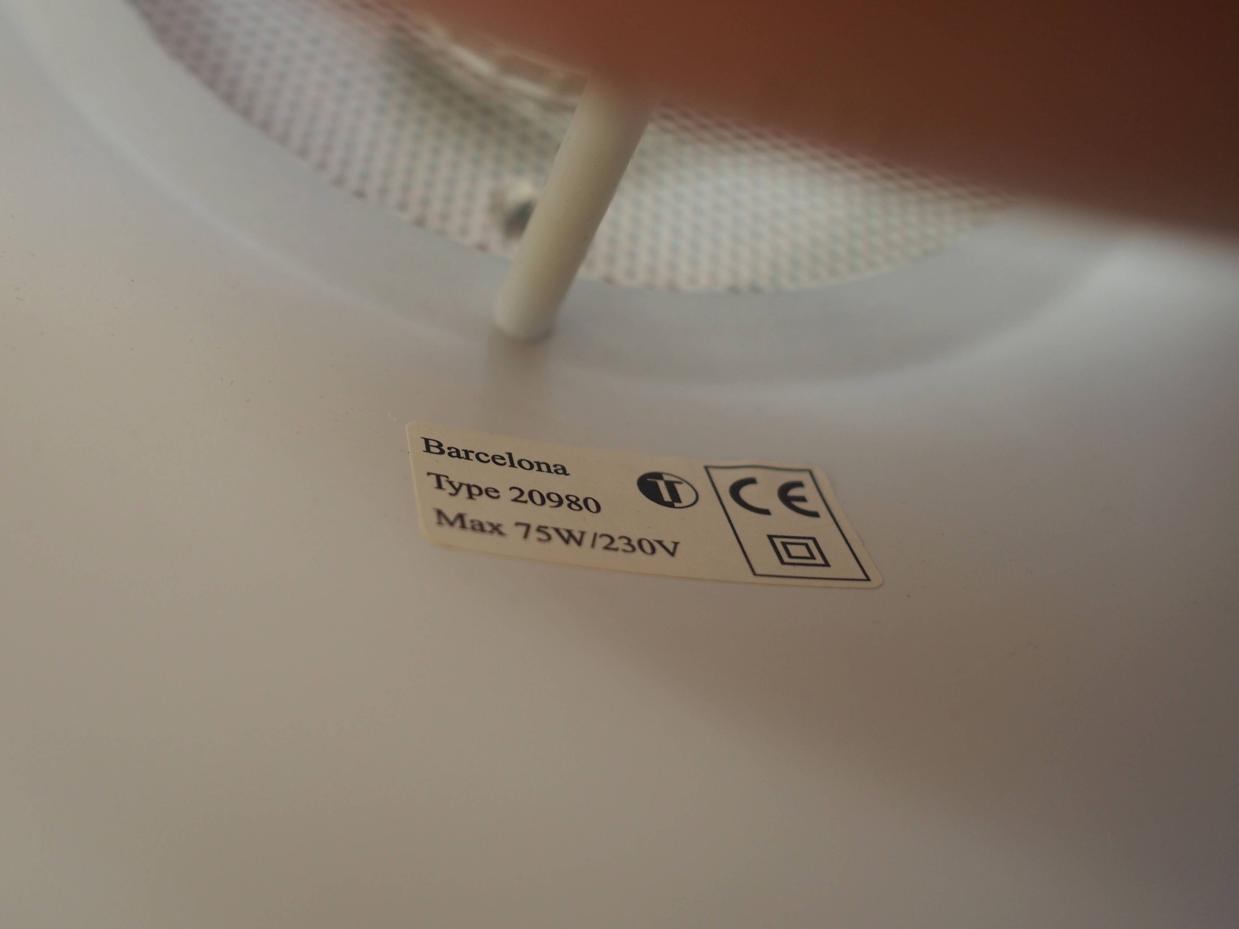 Pendant lamp, Danish design, 1980s, designer: Bent Karlby, manufacture: Lyfa