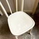 Chaise bistrot en hêtre cintré blanc