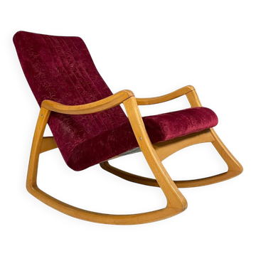 Mid-Century Bentwood Rocking Chair by TON, Czechoslovakia, 1960s