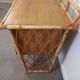 Bureau et sa chaise en rotin