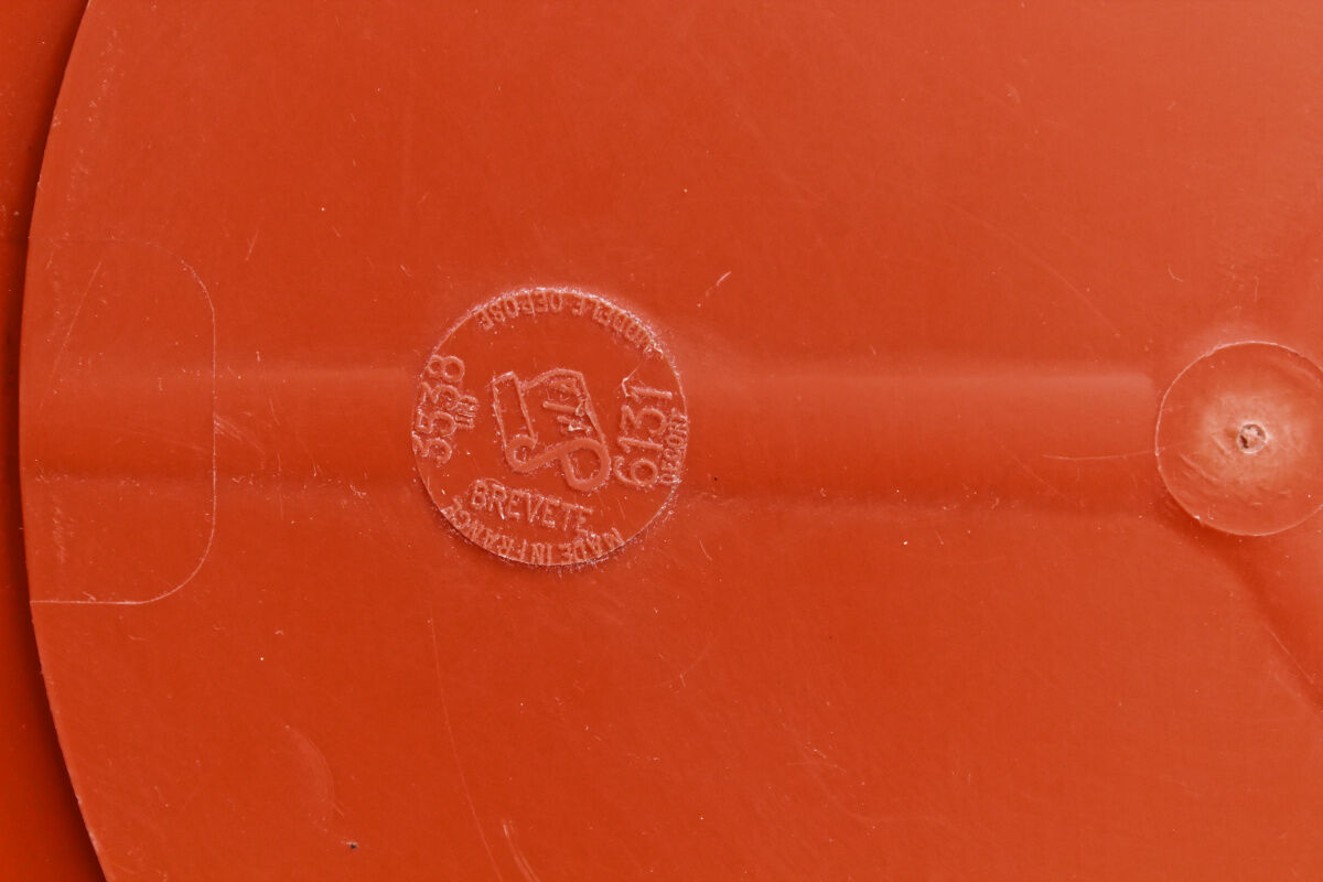 Orange vintage mirror, brand SYLA