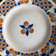 Plat rond creux terre de fer