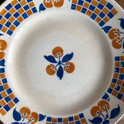 Plat rond creux terre de fer