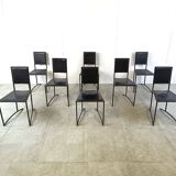 Vintage post modern dining chairs, set of 8