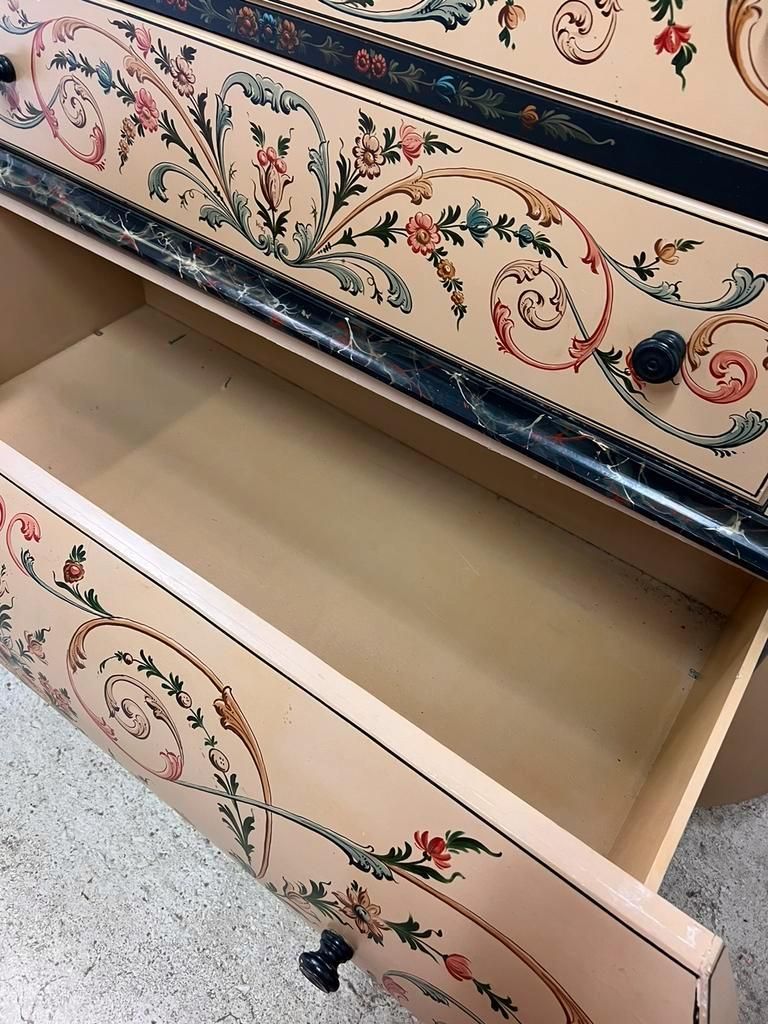 Hand painted xl chest of drawers