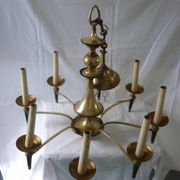 Lustre Empire en bronze et laiton doré