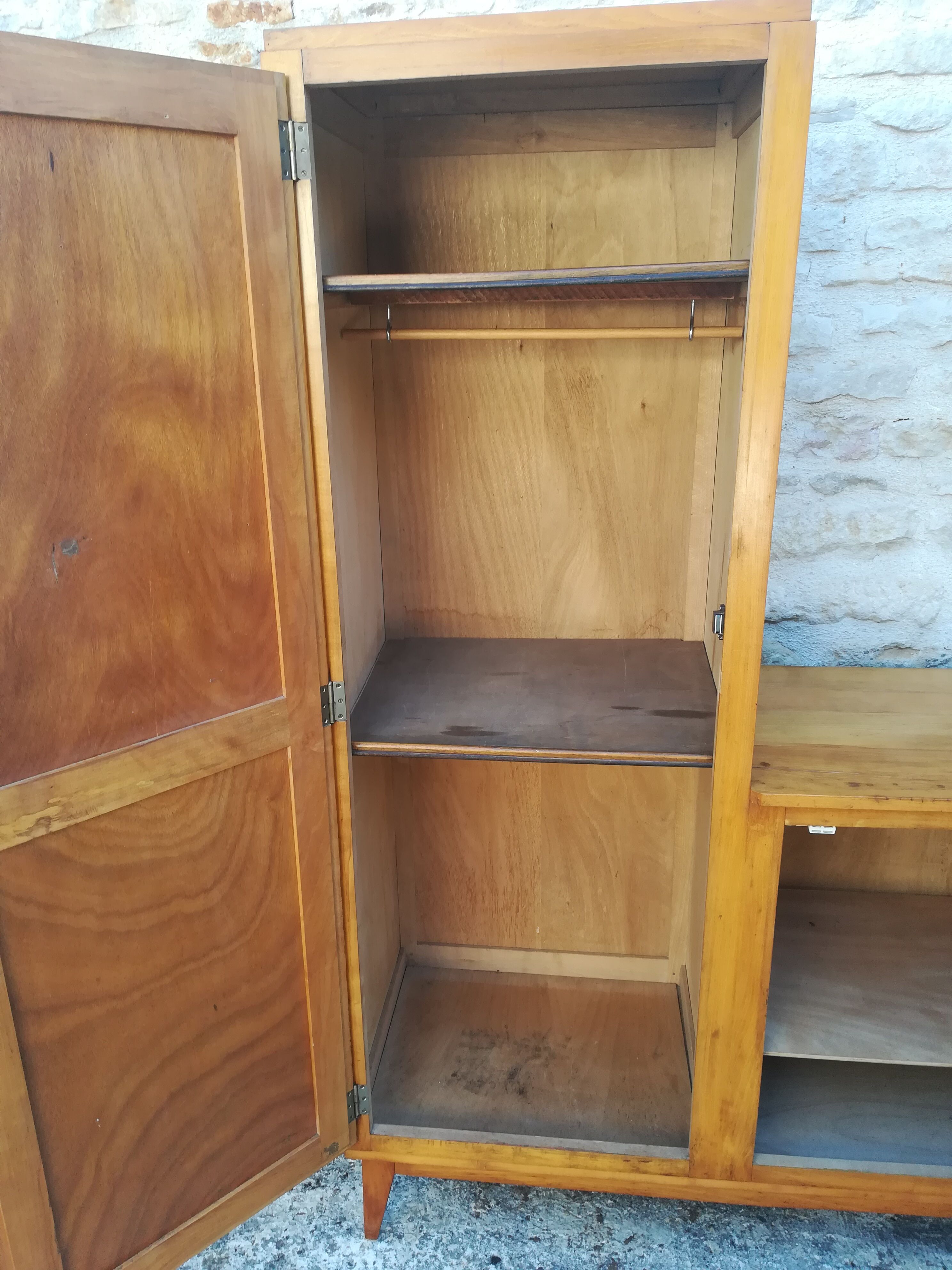 Vintage asymmetrical cabinet