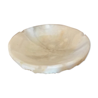 Cendrier en onyx pierre blanche