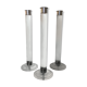 Serie of three candlesticks in Plexiglas and metal 1970