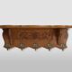 Mid-Century Belgian Oak Wall-Mounted Coat Rack in Bruegel Style