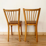 Pair of Baumann bistro chairs