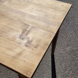 Old rustic farm table made in 1900s in oak - 1m22