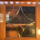 Bookcase - English display cabinet in mahogany and brass
