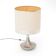 Lampe de table en métal avec abat-jour en tissu, années 1970