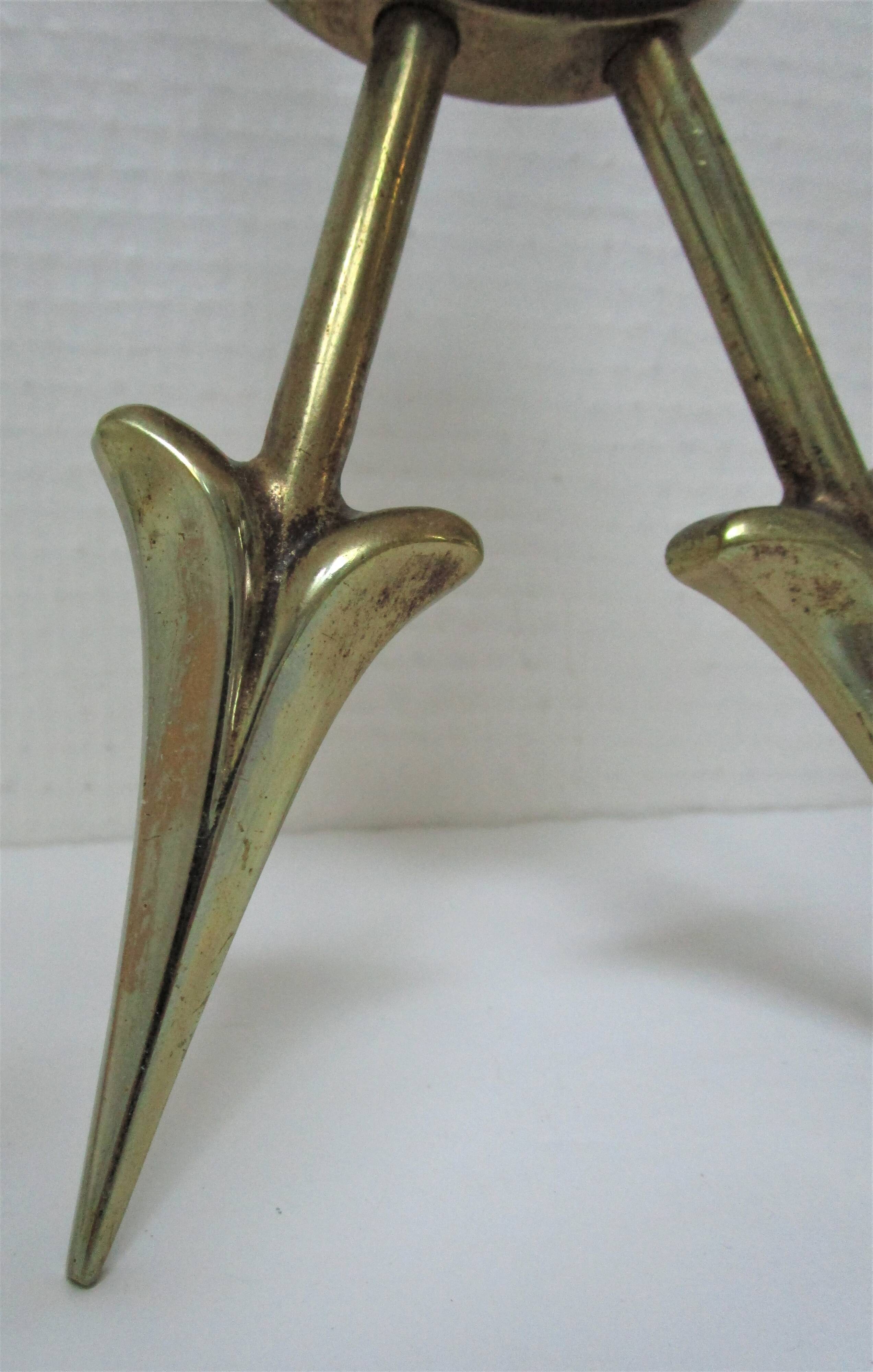 Pair of bronze crossed arrow wall lights Lucien Gau