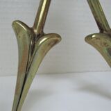 Pair of bronze crossed arrow wall lights Lucien Gau