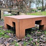 Table basse MPCEM acier Corten design vintage